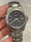 Vintage Seiko 7N42-8A90 Titanium Gents Watch bracelet Sapphire Crystal Grey 1096