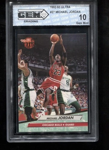 Michael Jordan 1992-93 Fleer Ultra #27 NBA Chicago Bulls GEM MINT 10