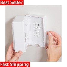 Outlet Cover Box Baby Proofing   Locking Plug Cover Box with Outlet Lock, Chi...