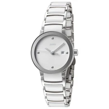 Rado Centrix Quartz Diamonds White Dial Stainless Steel Ladies Watch R30928722