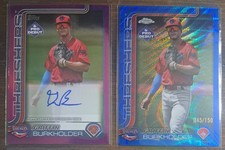2025 Topps Pro Debut Griffin Burkholder Auto & Blue Wave Phillies Prospect