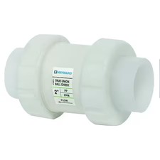 Hayward Flow Control Tc30200t Check Valve, True Union, Ball, 2", Pp/Fpm,
