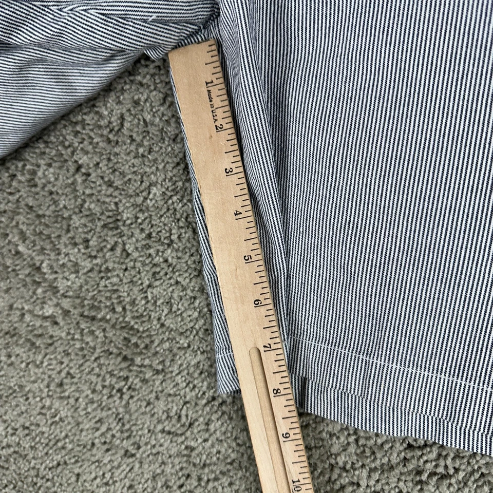 Шорты мужские Disney 32 синие белые гикори железнодорожная полоса Mickey Mouse Chino - Изображение 4 из 4