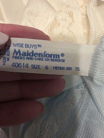 NOS Vtg Maidenform Wise Buys Satin Semi Sheer Nylon Panties Lot of 2 Size 6 NWT