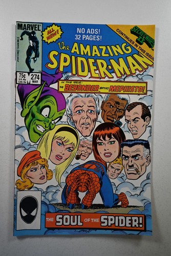 The Amazing Spider-Man #274 (Marvel Comics March 1986) VF+ Condition!