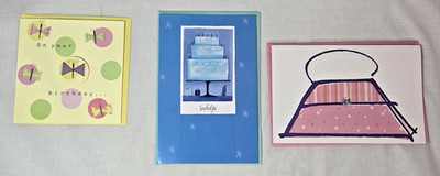 Carlton Cards Birthday Greeting Cards 3 Pack Happiness Amazing You Indulge New