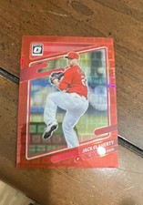 2021 Panini Donruss Optic - Jack Flaherty #162 Red Pandora Prizm /99