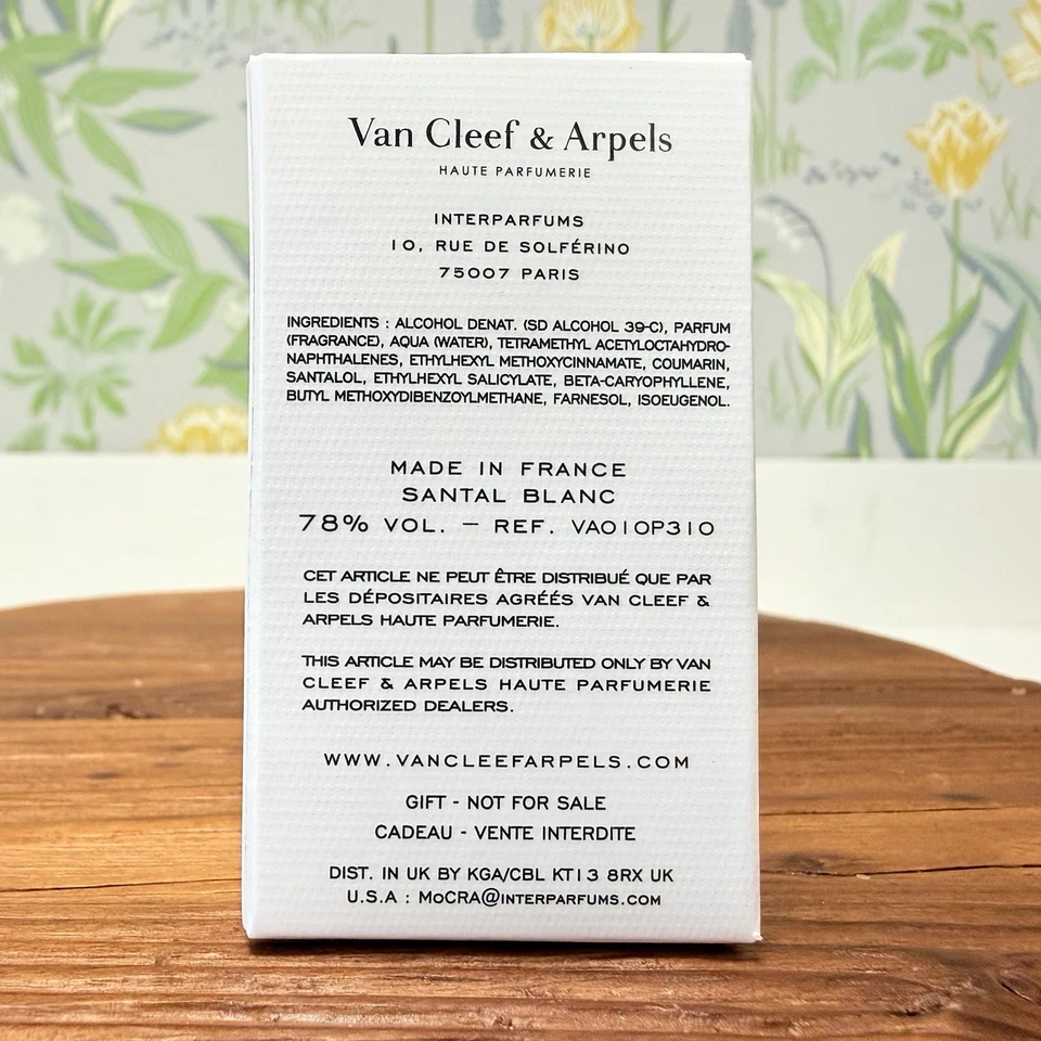 Van Cleef & Arpels Santal Blanc Eau de Parfum Mini Travel Splash 0,25 oz 7,5 ml Foto 2 de 2