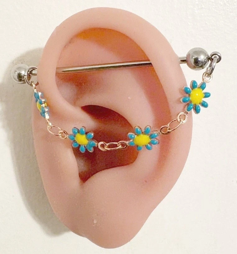 PACK ESTERILIZAR: 5 Longitudes Hermosas Flores Esmaltadas Margarita 14g Barra Industrial. Foto 4 de 4