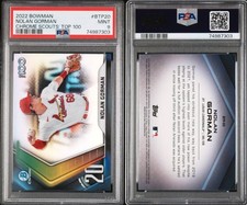 2022 Bowman - Chrome Bowman Scouts Top 100 Nolan Gorman #BTP-20 (RC)