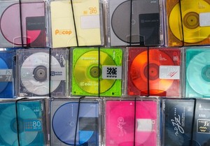Lot of 10 Used MiniDiscs Variety Pack - Mixed Brands/Colors MDs w/ Cases