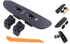 Front Right Power Door Lock and Window Switch with Black Bezel Kit for Dodge