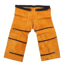 Welding Safety Chaps Leather Apron Adjustment Split Leg Fire Wear Resistant BST