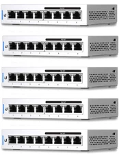 5-Pack Ubiquiti US-8-60W-5 UniFi 8-Port Gigabit Ethernet PoE Network Switch LOT