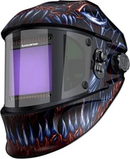 ARCCAPTAIN Auto Darkening Welding Helmet with Side View, 180° Panoramic View, 1