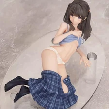 Anime Slim girlfriend Beautiful Girl 1/7 Scale Ver. PVC Figure Toys No Box L19cm