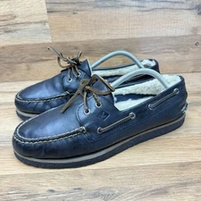 Sperry Herren Top-Sider Men Size 10.5 Fur Lined Boat Shoes
