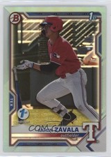 2021 Bowman Draft 1st Edition Sky Blue Foil Aaron Zavala #BD-101 1d59