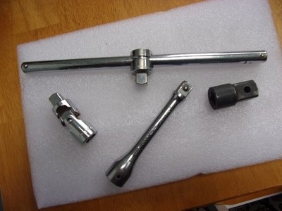 vintage Armstrong tool lot T breaker bar 1/2 drive 12398 with extras
