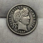 1906-S Silver Barber Dime