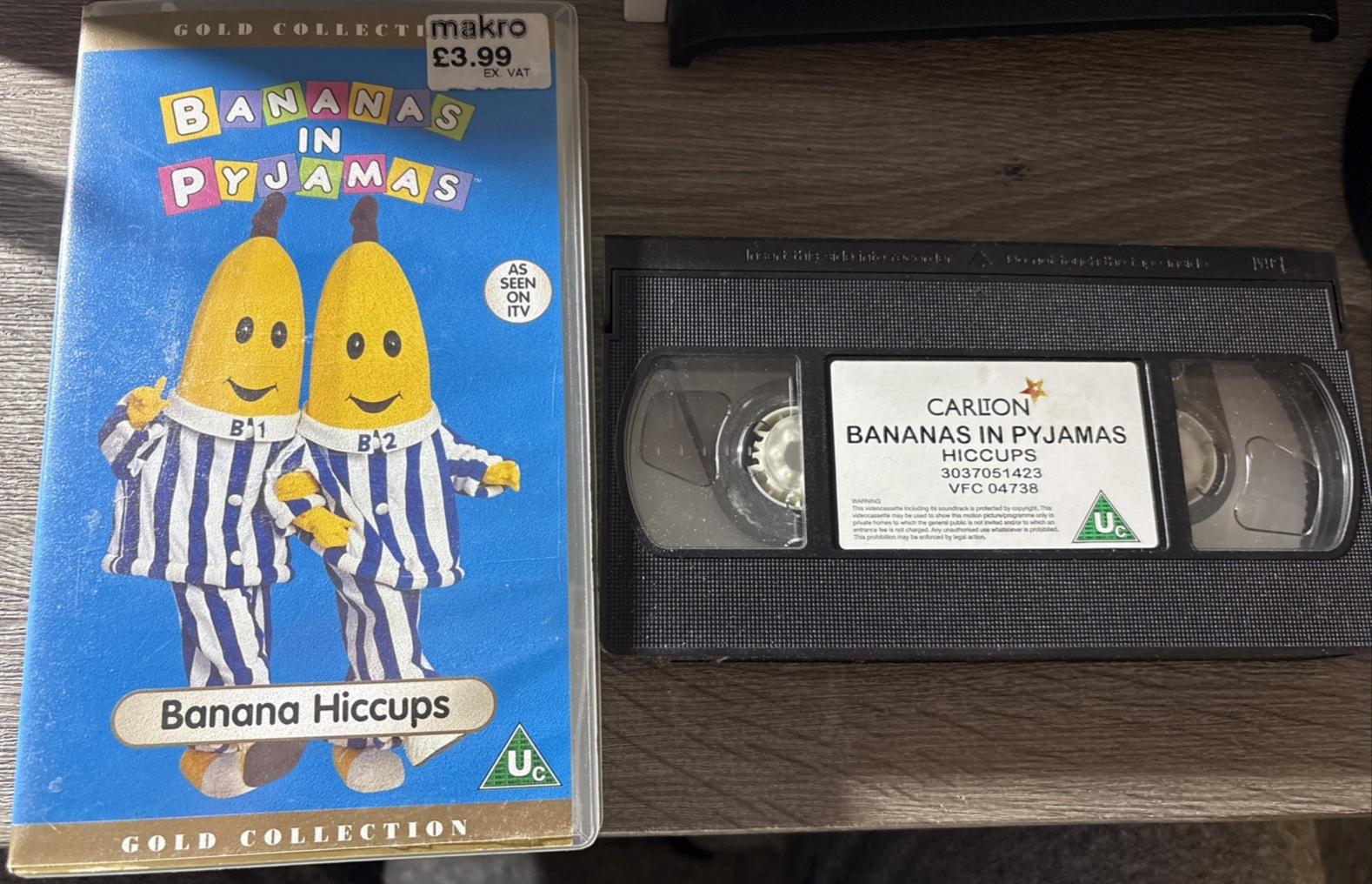 BANANAS IN PYJAMAS - Banana Hiccups  : ITV VHS Video  : Play Tested