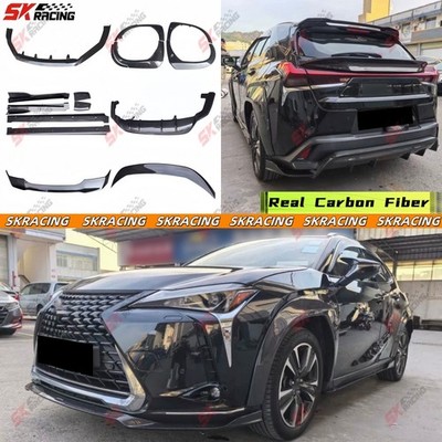Carbon Fiber Side Skirts Front Rear Lip Body Kits Fits Lexus UX200 UX250h 19-24