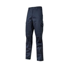 Pantaloni da Lavoro Multitasche Mod. Guapo 100%  Cotone U POWER  Weatlake Blue