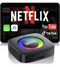 Wireless Carplay Adapter for iPhone Ai Box with Netflix/YouTube Supports TF/Card