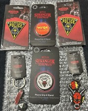 NEW Lot of 6 Stranger Things Season 5 Collection 2025 Phone Grip Keyring Patches
