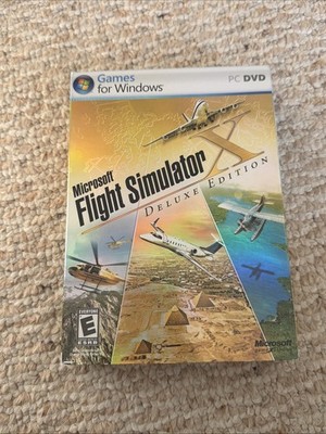 Microsoft Flight Simulator X Deluxe Edition (PC Windows, 2006) Complete w/ Key