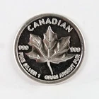 Canadian Maple Leaf 1 Gram .999 Fine Silver Round
