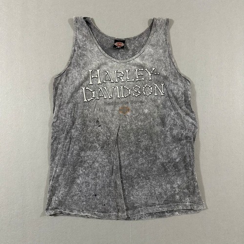 Harley-Davidson, Vintage 90s Bad To The Bone Harley Davidson Tank Top Size Mens XL
