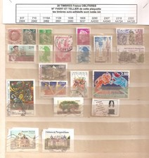 1 PETIT LOT 20 TIMBRES OBLITERES FRANCE de diverses époques