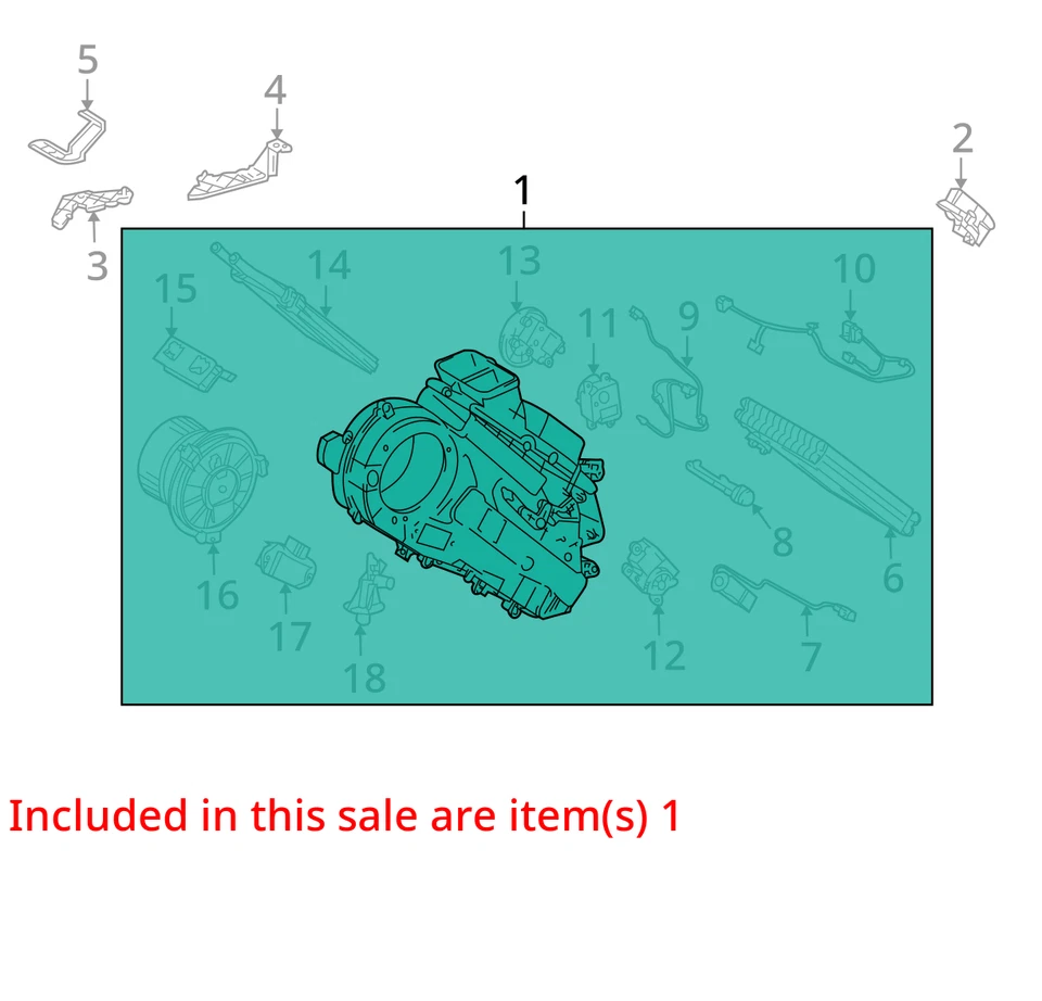 LEXUS LX570 2016-2021 evaporador de calor trasero aire acondicionado con soplador 87030-60080 OEM Foto 3 de 4