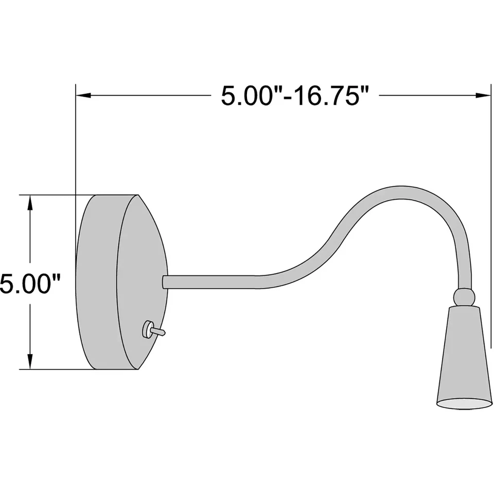 Access Lighting LED - Gooseneck - LED Light Wall Sconce - Bronze Traditional - Image 2 of 2
