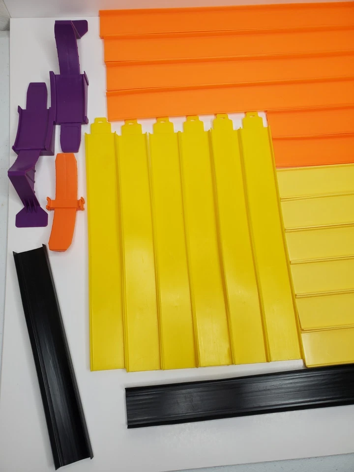 Hot Wheels оранжевый желтый черный трек детали фиолетовый петля соединитель лот - Изображение 2 из 4