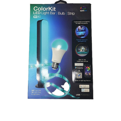 Aura LED 3 Pcs Color Kit 75-Watt Equival A21 Dimmable Multi-Color 