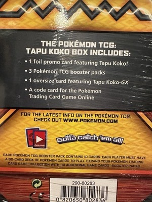 tapu koko booster box Pokemon TCG: Sun & Moon Guardians Rising Collector's Tin Containing 4 Booster  Packs Featuring A Foil Tapu Koko-GX Tapu Bulu-GX : Amazon.ae: Toys