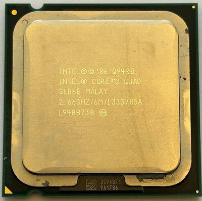 Intel Core 2 Quad SLB6B Q9400 2,66GHz 6MB 1333MHz Sockel 775 Quad Core Prozessor