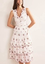 Boden Floral Sleeveless ruffled Dress size 6P