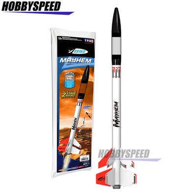 ESTES MAYHEM ADVANCED FLYING MODEL ROCKET KIT launch nasa space EST1320 NEW