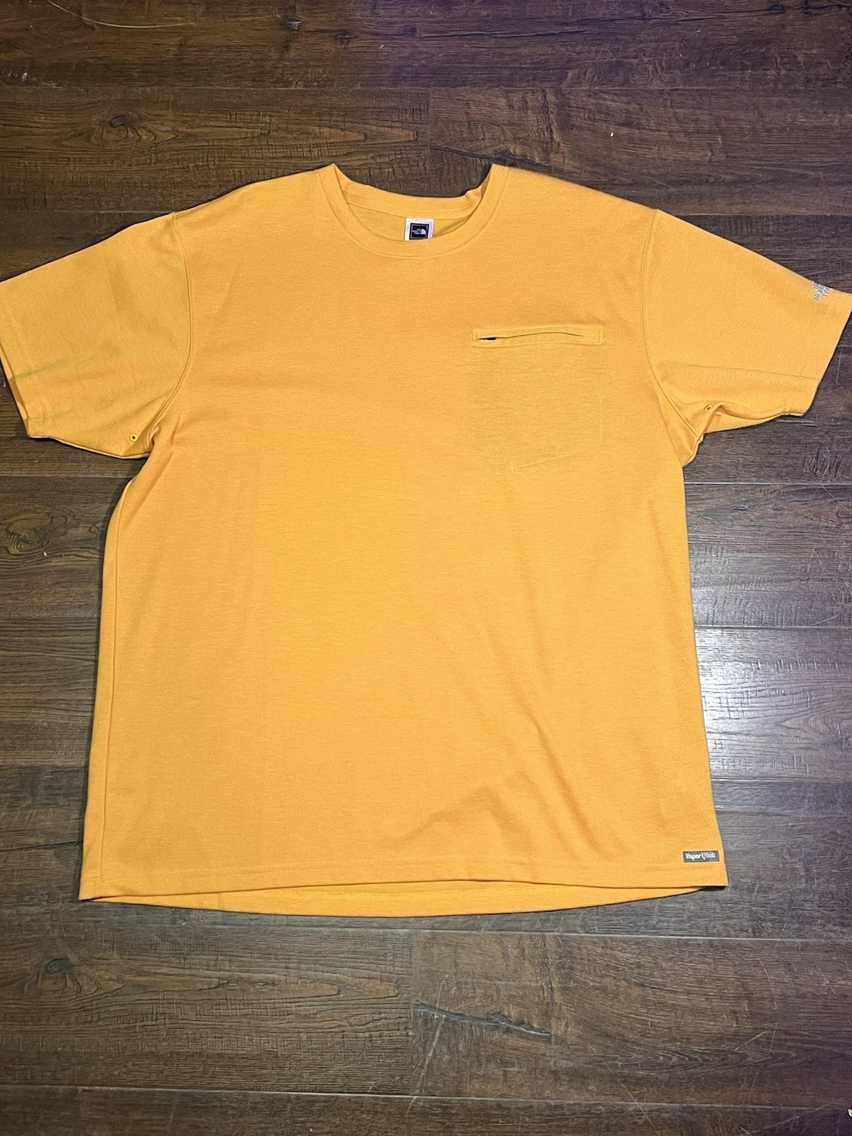 The North Face Men’s XXL Yellow VaporWick Pocket T-Shirt Quick Dry Hiking Active