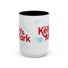 Live Kelly & Mark Holiday Snowflake Accent Coffee Mug (11/15oz)