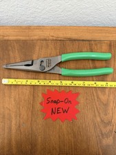 Snap-On Tools LN47ACF Green Talon Grip Long Nose Slip-Joint Pliers NEW USA