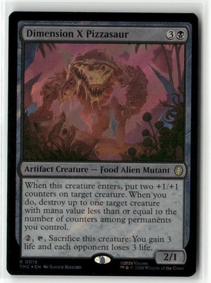 Dimension X Pizzasaur (Surge Foil) R Teenage MN Turtles TMC 0016