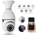 1080p HD 360° Panoramic Light Bulb Camera Wireless IP Home Security Lamp Cam HD