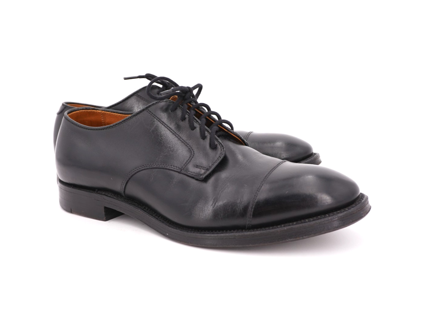 Alden 00052 Black Calfskin Straight Tip Blucher