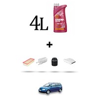Hoffcar Wartungskit 4 Filter Und 4L ÖL FüR VW Touran (1T) 1.4 TSI 110KW Ab 20