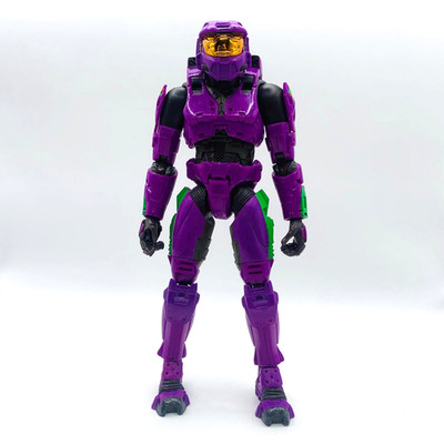 Halo 2 Purple Green Spartan 8'' Action Figure Joyride Studios Slayer Xbox 2004
