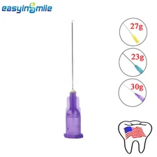 Dental Endo Irrigation Needle Tip 30GA 23/27/30g 25pcs Closed Side Hole Syringes
